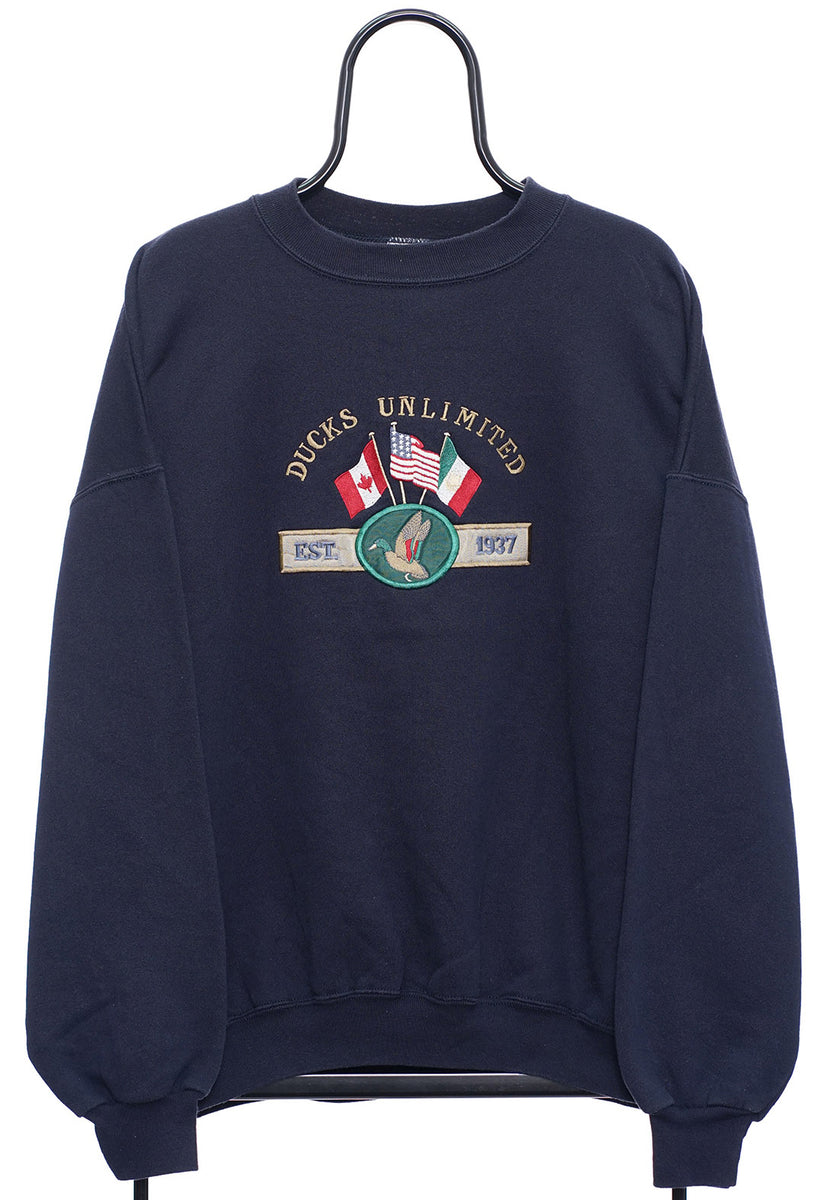 Vintage Ducks Unlimited Navy Sweatshirt