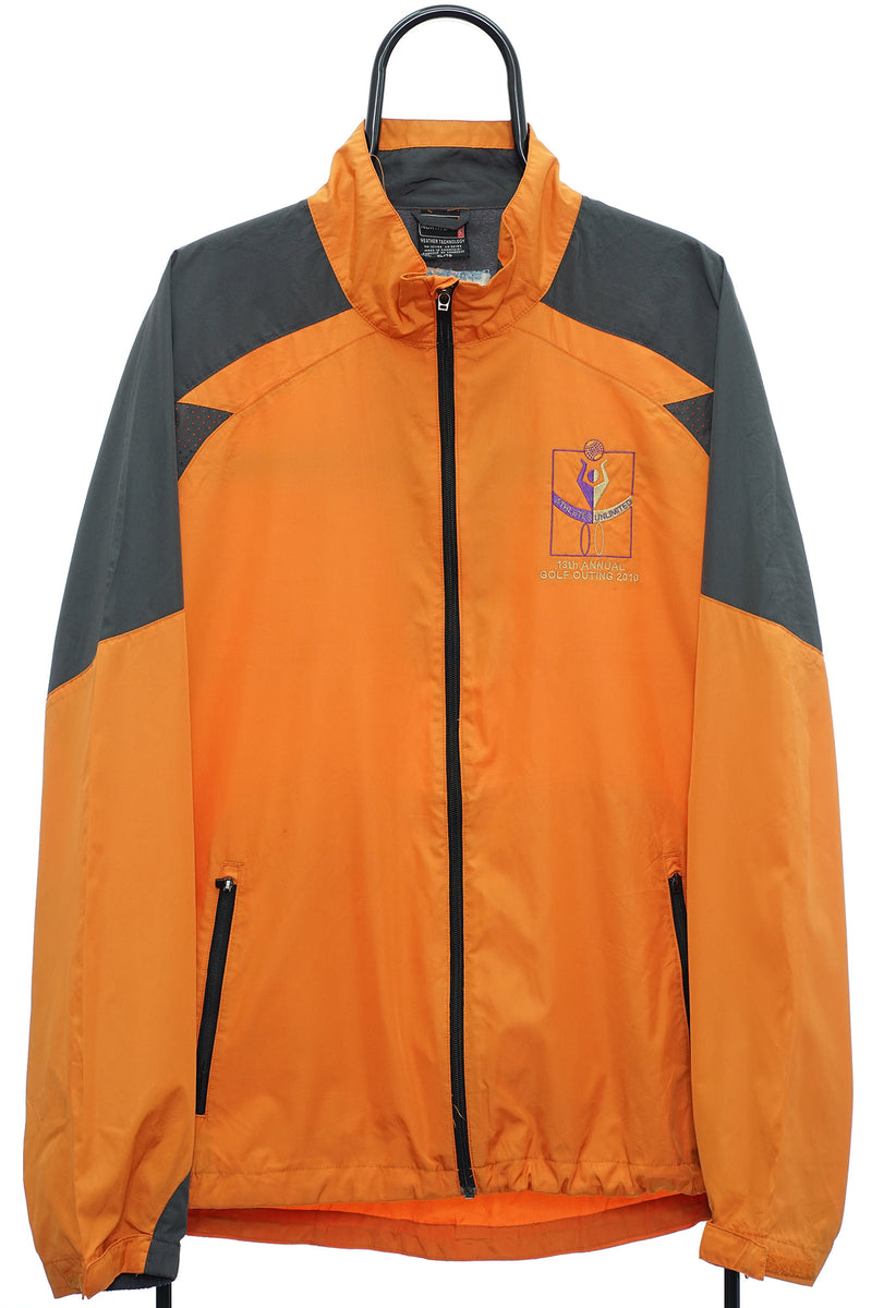 SATIN GOLF JACKET ORANGE TGA-MB08 Satin Bomber Jacket - Fabletics