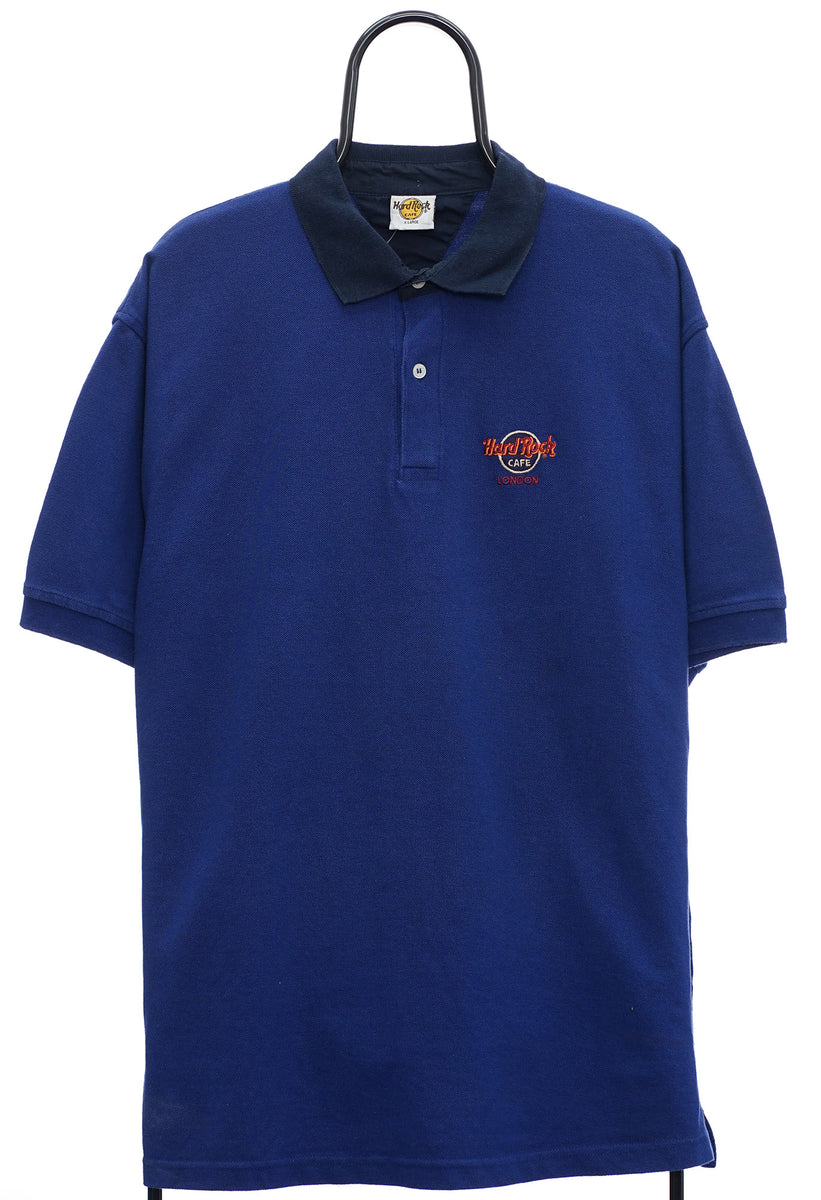 Vintage Hard Rock Cafe Blue Polo Shirt– Atlas Vintage