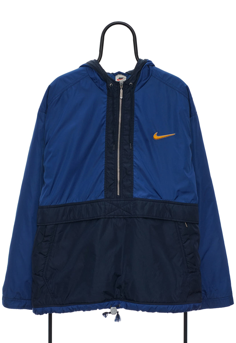 Vintage Nike 90s Navy Pullover Coat