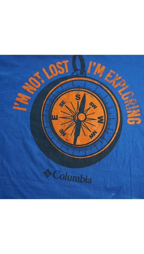 Columbia Vintage Blue Graphic TShirt