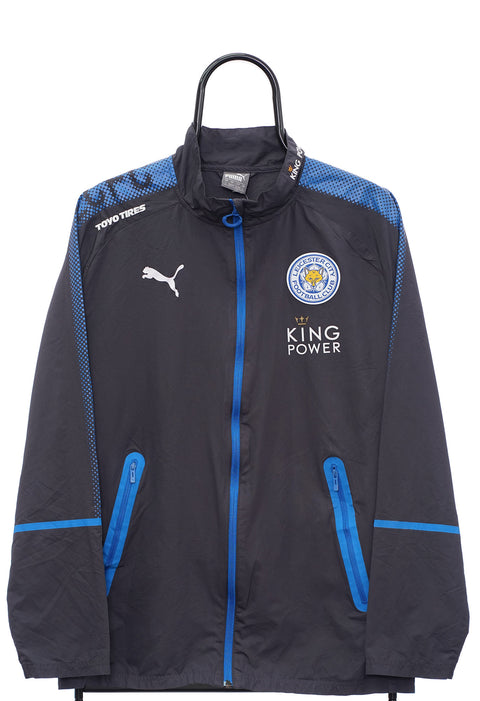 Leicester City Football Puma Grey Jacket front