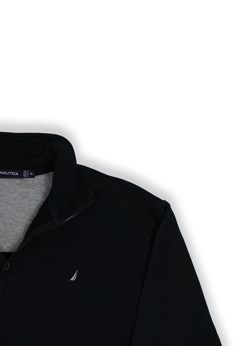 Nautica Black 1/4 Zip Sweatshirt detail 5
