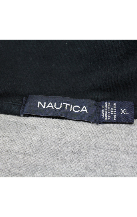 Nautica Black 1/4 Zip Sweatshirt detail 1
