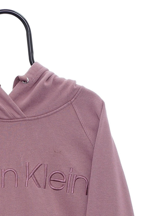 Retro Calvin Klein Spellout Pink Hoodie detail 4