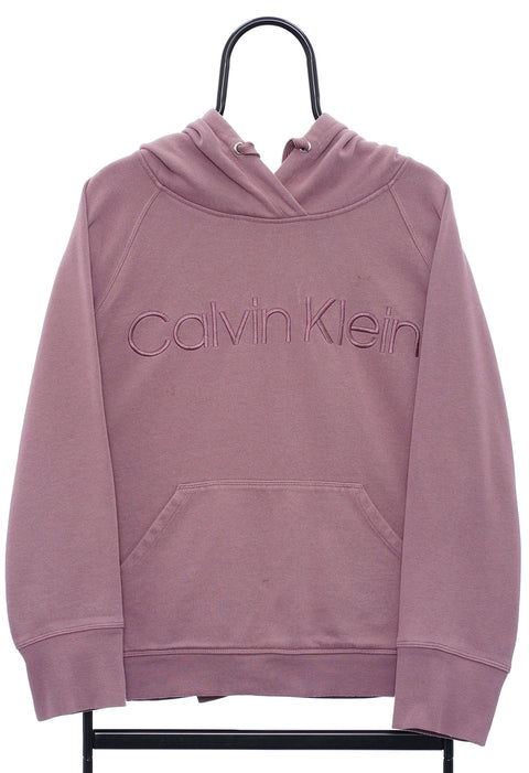 Retro Calvin Klein Spellout Pink Hoodie front