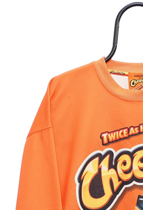 Retro Cheetos Graphic Orange Sweatshirt detail 3