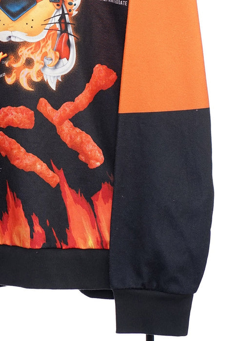 Retro Cheetos Graphic Orange Sweatshirt detail 6