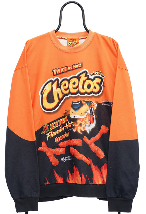Retro Cheetos Graphic Orange Sweatshirt front