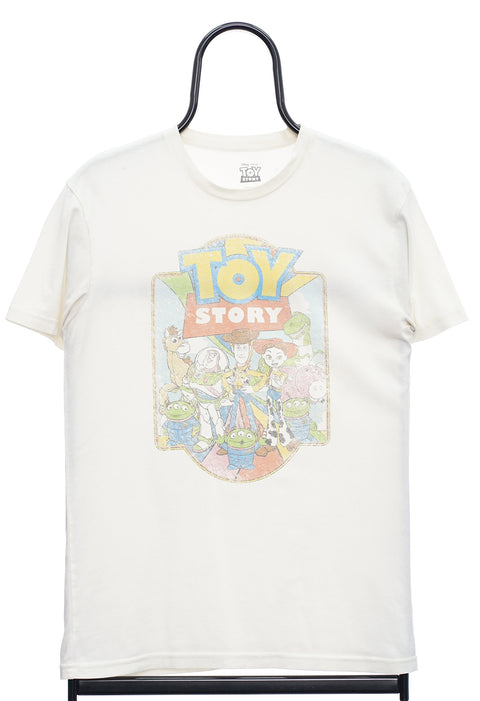 Retro Disney Pixar Toy Story Graphic Cream TShirt front