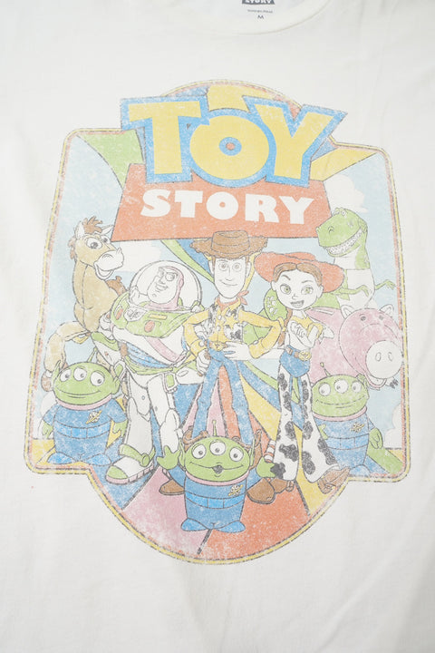 Retro Disney Pixar Toy Story Graphic Cream TShirt detail 2