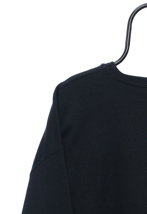 Retro Dumb Quote Graphic Black Sweatshirt detail 8