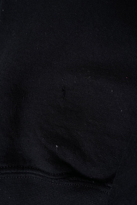 Retro Dumb Quote Graphic Black Sweatshirt detail 3