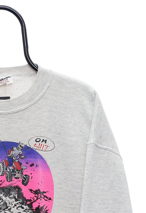 Retro Florence Survivor Graphic Grey Sweatshirt detail 8