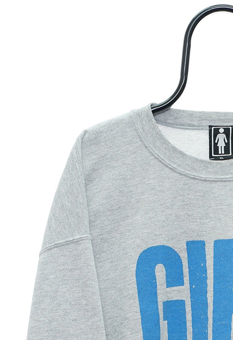 Retro Girl Graphic Grey Sweatshirt detail 5