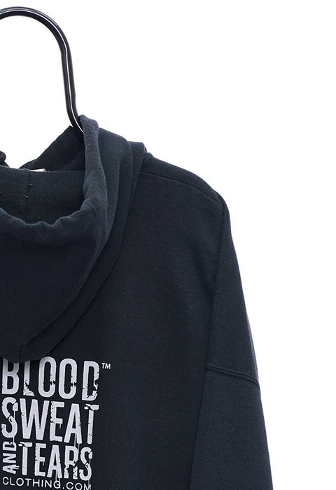 Retro Grind Graphic Black Hoodie detail 7