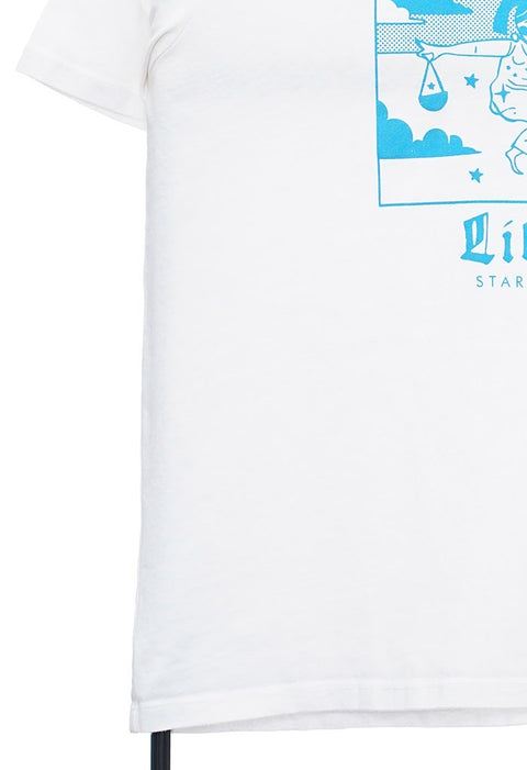 Retro Libra Graphic White TShirt detail 7