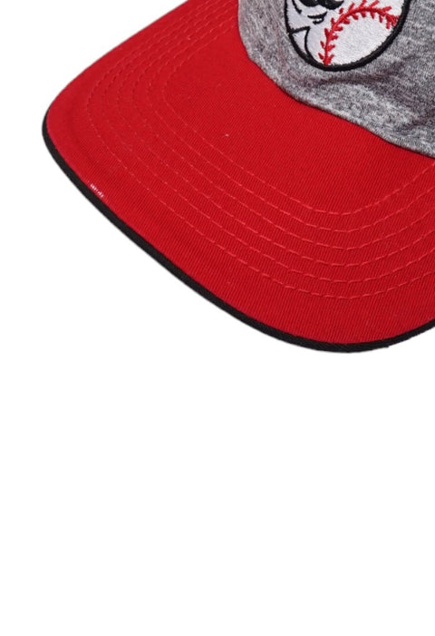 Retro MLB Cincinnati Reds Grey Baseball Cap detail 8