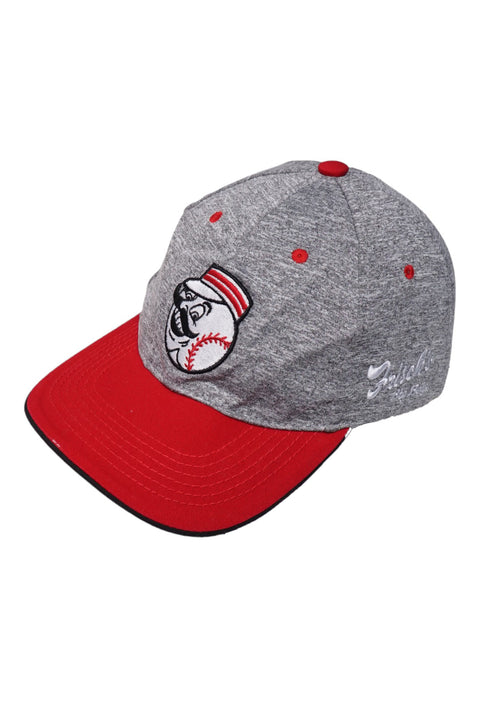Retro MLB Cincinnati Reds Grey Baseball Cap front
