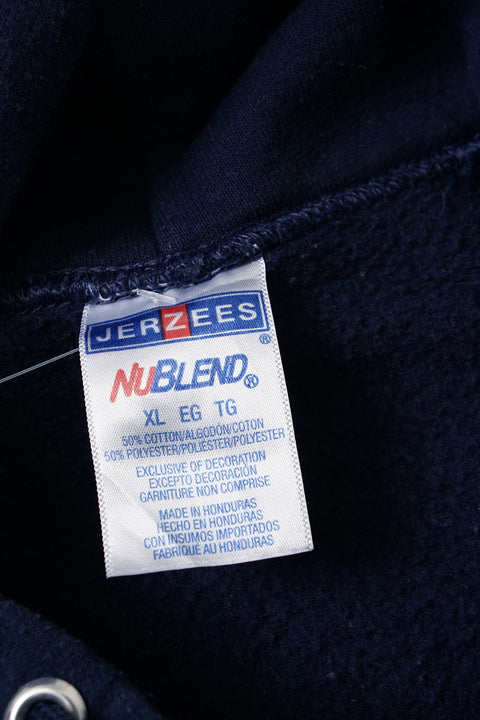 Retro Proud Wife Graphic Navy Hoodie detail 1