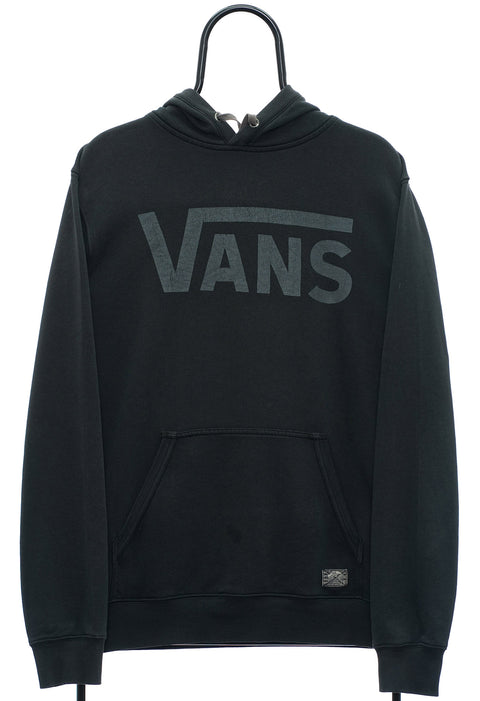 Retro Vans Spellout Black Hoodie front