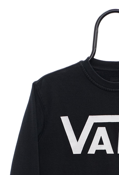 Retro Vans Spellout Black Sweatshirt detail 3