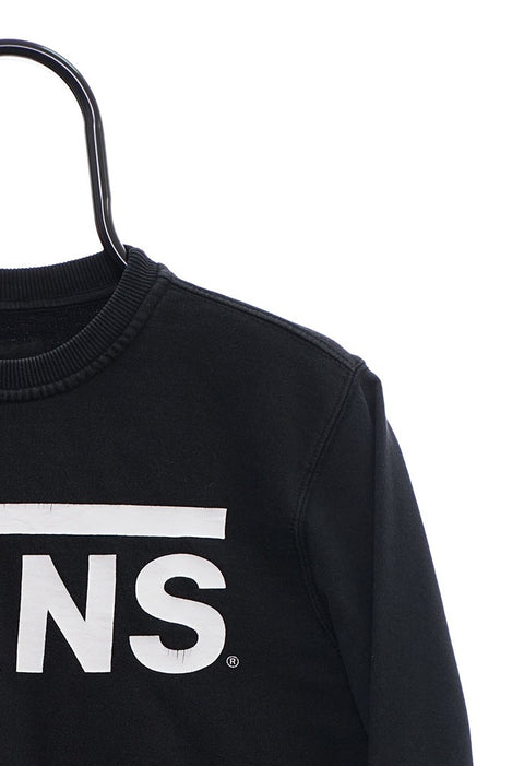 Retro Vans Spellout Black Sweatshirt detail 4