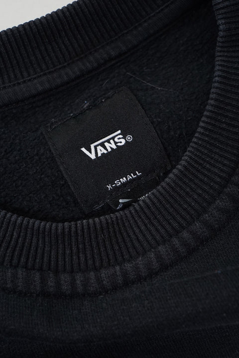 Retro Vans Spellout Black Sweatshirt detail 1