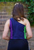 Reworked Vintage Asymetric Patchwork Colourblock Adidas Vest back