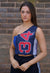Reworked Vintage Asymetric Patchwork Colourblock MLB Vest