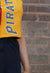 Reworked Vintage Asymetric Patchwork Colourblock MLB Vest detail 4
