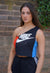 Reworked Vintage Asymetric Patchwork Colourblock Nike Vest front