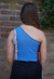 Reworked Vintage Asymetric Patchwork Colourblock Nike Vest back