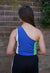 Reworked Vintage Asymetric Patchwork Colourblock Ralph Lauren Vest back