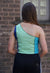 Reworked Vintage Asymetric Patchwork Colourblock Ralph Lauren Vest back
