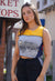 Reworked Vintage Patchwork Colourblock NHL Sport Vest back