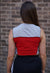 Reworked Vintage Patchwork Colourblock Nike Vest back