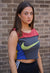 Reworked Vintage Patchwork Colourblock Nike Vest