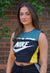 Reworked Vintage Patchwork Colourblock Nike Vest
