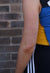 Reworked Vintage Patchwork Colourblock Sports Vest detail 8