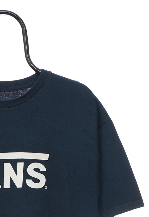 Vans Spellout Logo Navy TShirt detail 3