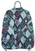 Vintage 90s Colors Patterned Blue Quarter Zip Fleece