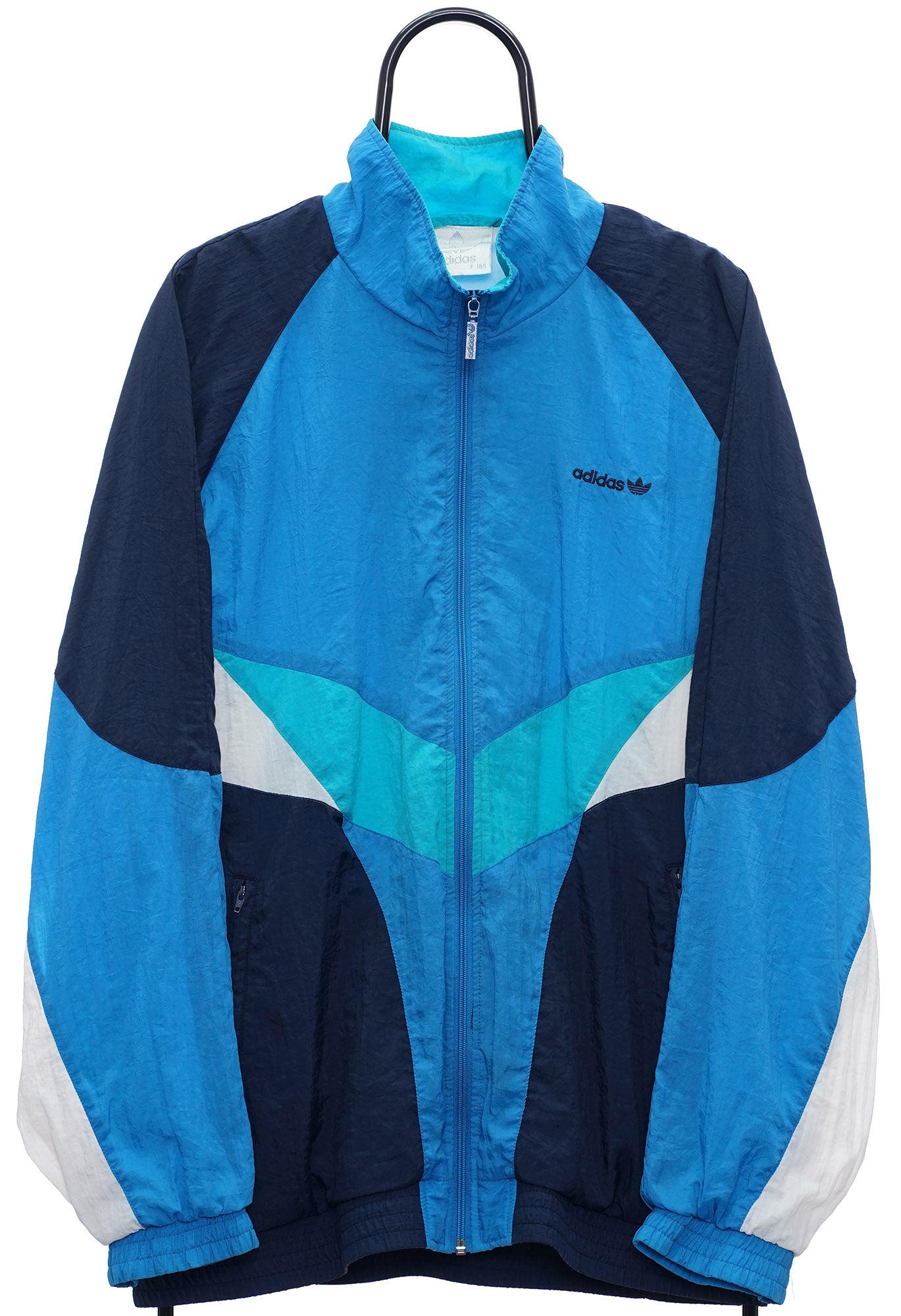 Vintage Adidas 90s Blue Windbreaker Jacket Atlas Vintage