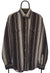 Vintage Bygen Jeans Brown Striped Corduroy Shirt