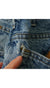 Vintage Carhartt Workwear Relaxed Fleece Lined Blue Jeans detail 3