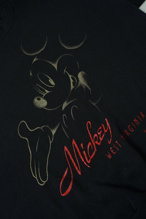 Vintage Disney Mickey Mouse Graphic Black Sweatshirt