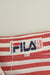 Vintage Fila 90s Red Striped Short Sleeved Shirt