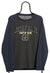 Vintage Grey Notre Dame NCAA Long Sleeved  Sports TShirt front