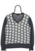 Vintage Harry Moore Grey Houndstooth Jumper front