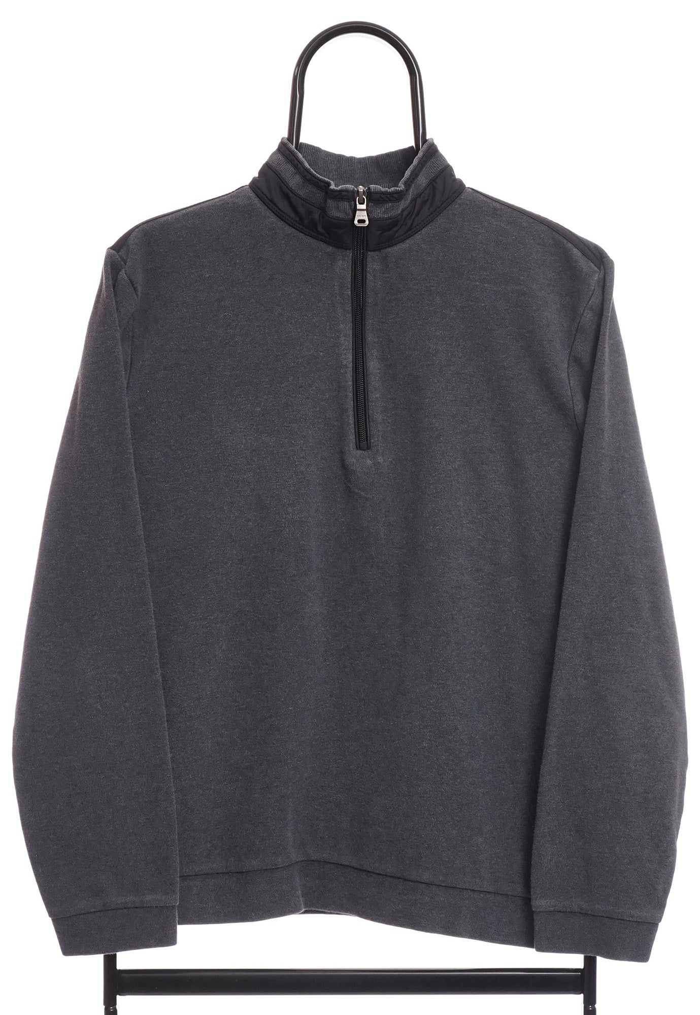 Vintage Hugo Boss Grey Quarter Zip Sweatshirt– Atlas Vintage